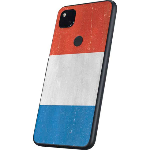 Netherlands Flag Distressed Google Pixel 4a Skin